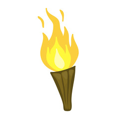 torch isolated illustration