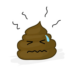 cute Poop cartoon character