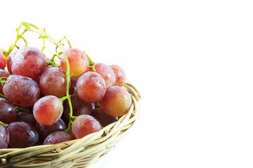 grapes in basket