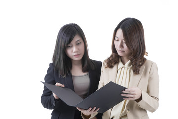 two asian business