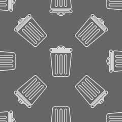 seamless pattern with bin