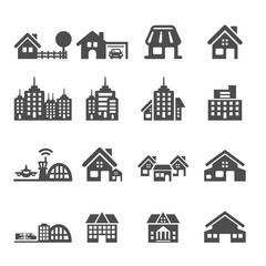 building icon set 5, vector eps10