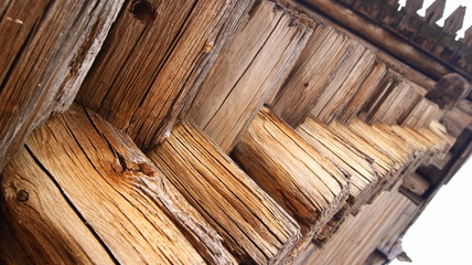 Текстура дерева на старых постройках