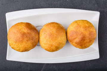 Homemade yeast buns