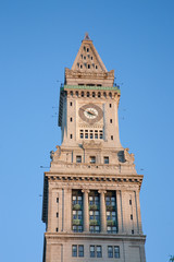 View looking up at Commerce House Tower, Boston, MA.