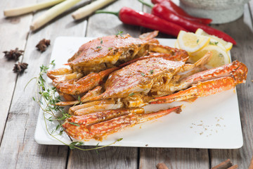 asian style spicy chilli crab, ketam masak cili