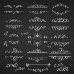 Swirls Vintage Design Elements .