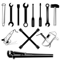 Set of the vector tools
