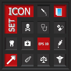 Abstract creative concept vector set of healthcare and medical