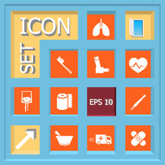 Abstract creative concept vector set of healthcare and medical