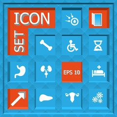 Abstract creative concept vector set of healthcare and medical