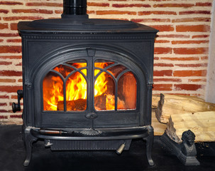 Fototapety  Wood burning stove