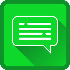 Message vector icon line