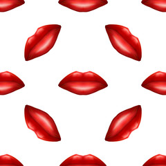 Universal red lips seamless patterns.