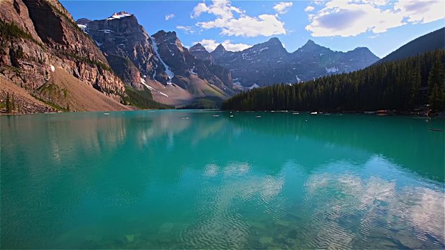 Moraine lake in Canada