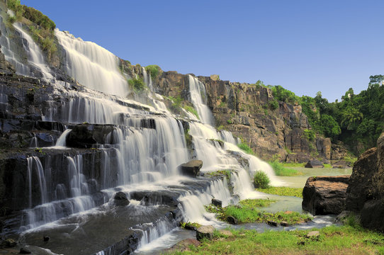 Pongour (Elephant) waterfall near Dalat, Vietnam