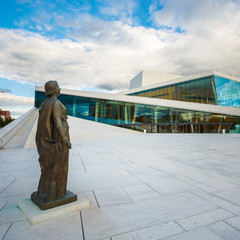 The Oslo Opera House is the home of The Norwegian National Opera
