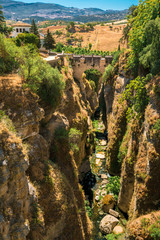 The Puente Viejo - Old Bridge in Ronda, Province Of Malaga