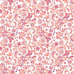 Fototapeta na wymiar Abstract floral watercolor pattern 4. Seamless background