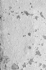 Texture background of the old wall, black and white. The peeling