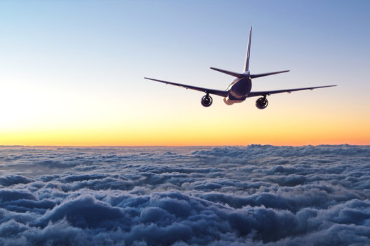 plane flying away in the sky © Who is Danny