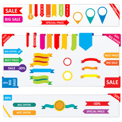 Vector sale icons and tags - 90294498