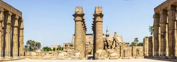 Foto op Plexiglas panorama temple Luxor © noemosu