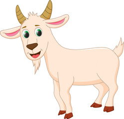 cute goat cartoon