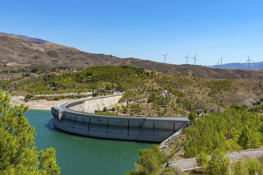 Beznar Reservoir , Granada Province, Andalusia, Spain