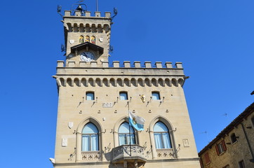 Fototapeta na wymiar Pallazzo Pubblico San Marino