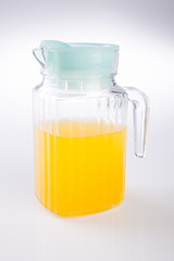 orange juice on a background