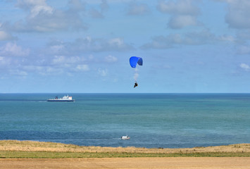 parapente sur la côte