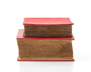 old book on white background