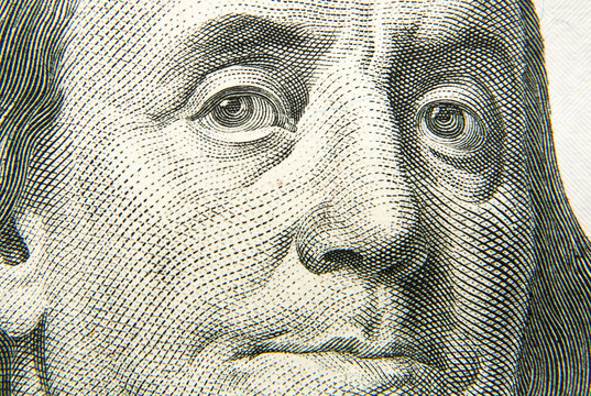 Portrait image of 100 US dollars