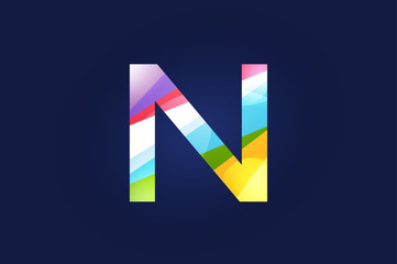 N letter vector logo icon symbol