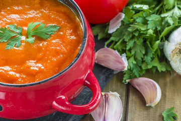Fresh cream of tomato soup