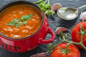Fresh cream of tomato soup