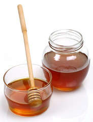 Honey and honey dipper