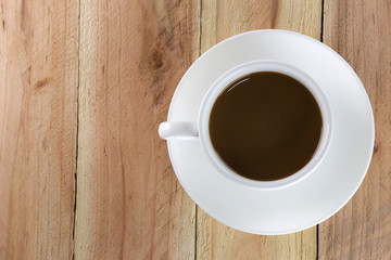 White coffee cup.