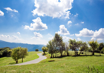 bucolic country landscape