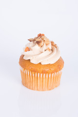 cupcake. coffee cupcakes on the background
