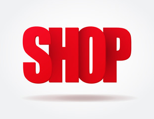 Typography Internet Red Logo shop
