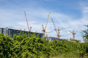 Many in the construction crane