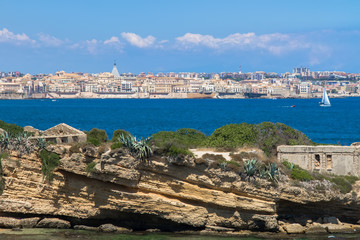 Obraz premium reserve of the plemmirio in Syracuse 