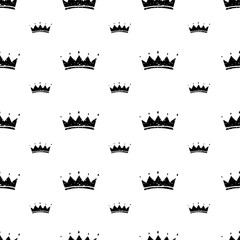 Crown seamless pattern