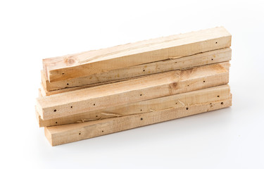 light brown wood on white background