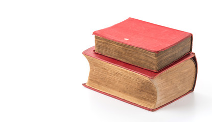 old book on white background