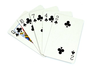 karty - układ pokerowy © robert6666