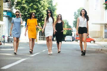 Five beautiful young girls