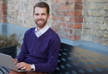 Man with laptop